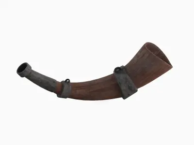 Viking Horn 02 3D model