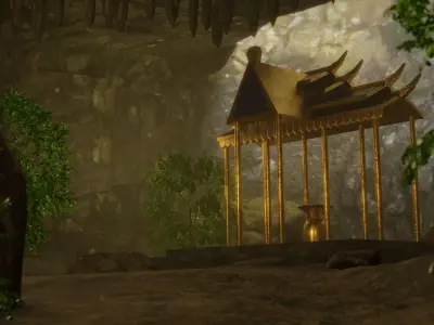 3D Japanese temple 3D model