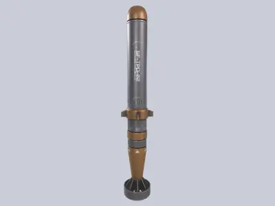 Scifi torpedo Low-poly 3D model purchase