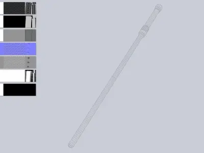Scifi Saber Low-poly 3D model