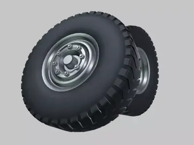 Tyres  Low-poly 3D model