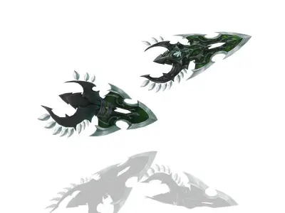 Royal Guard Battle-Gloves Low-poly 3D model