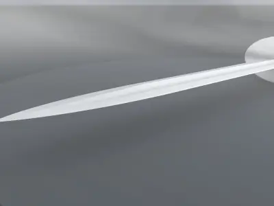 Classic combat knife Free 3D model