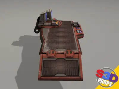 Scifi repair table 3D model