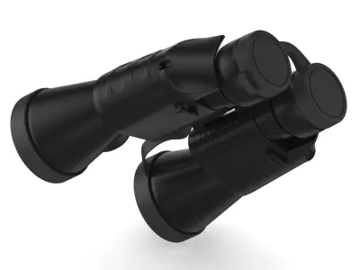 10x50mm Binocular 3D model
