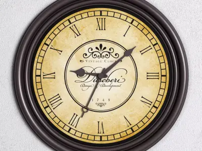 Vintage Clock 3D model