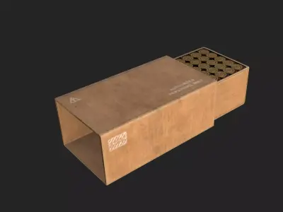Bullet D Model 002 Low-poly 3D model