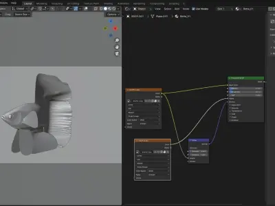 Betta Fish 3D model order