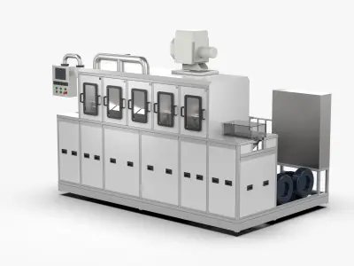 Automatic Conveyor Washing Machine 3D model
