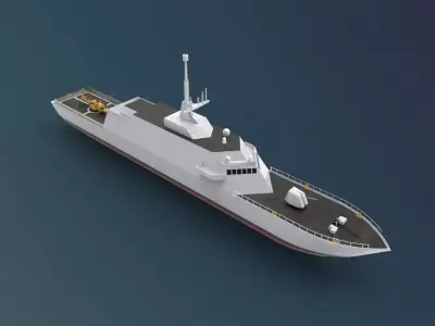 USS Freedom LCS 1 3D model