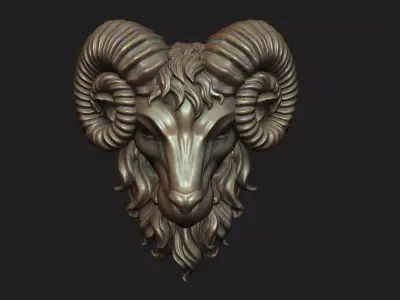 Ram Pendant 2 3D print model