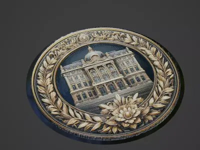 Building House Pendant Medallion 3D print model 23