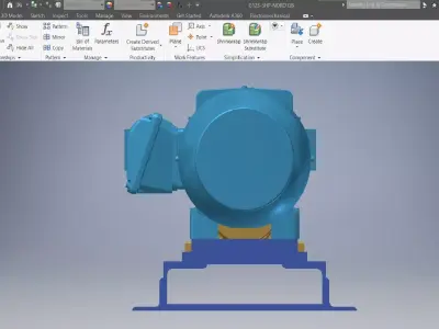 Pump Machined 3d model 3D model