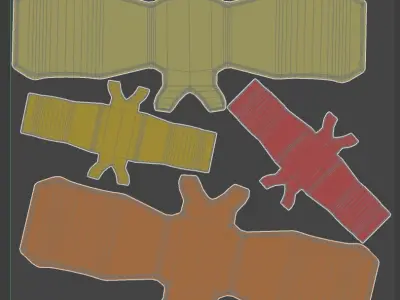 2K PBR Textured fuse model Low-poly 3D model