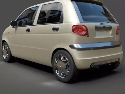 Daewoo Damas Microvan - Detailed 3D Model 3D model