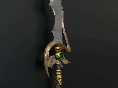 Fantasy style dagger 1 3D model