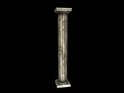 Pillar - Column - PBR - Dirty Textured Low-poly 3D model