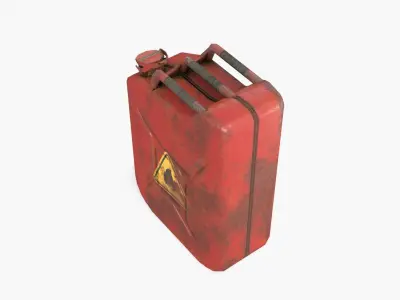 Jerrycan Asset 02 Low-poly 3D model