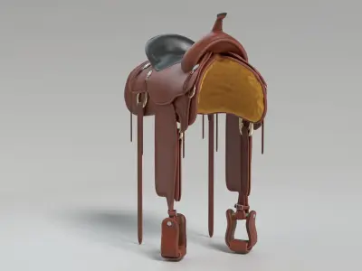 Horse Saddle 3D model purchase