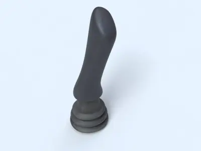 Single Controller Joy Stick Low-poly 3D model