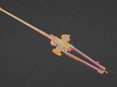 howitzer 2a65 3D model