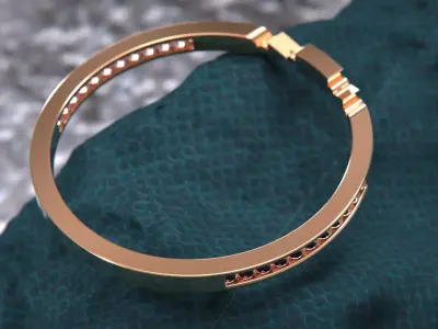 Crystal Geometry ring 3D model