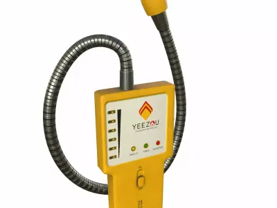 Combustible Natural Gas Leak Detector Low Poly Low-poly 3D model