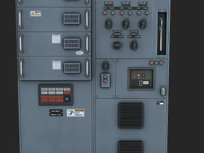 Switchgear Low-poly 3D model