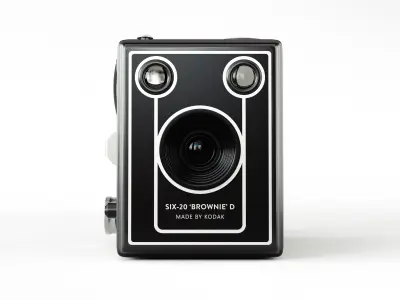 Kodak Six-20 Brownie D Camera 3D model