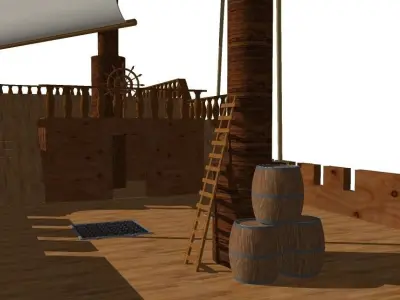 old ship  Free 3D model