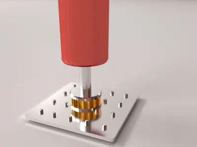 Suction Stand Punching Bag 3D model