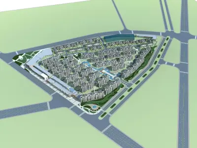 Multi Residential 3D model 12