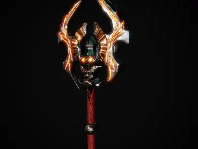 3D Stylized Axe V2 GameReady Free low-poly 3D model
