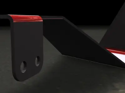 Bracket paper airplane Free 3D model