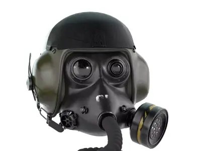 Pilot Helmet Low-poly 3D model