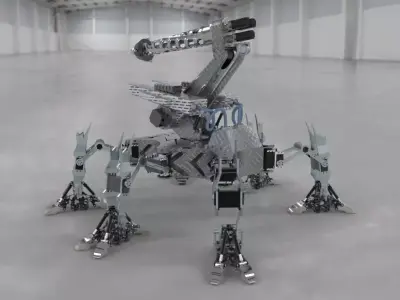 The sewer dredging robot 3D model