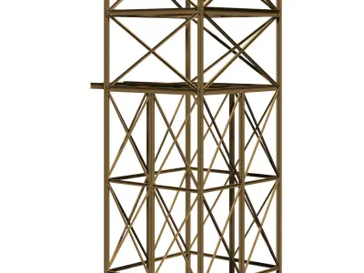 Structure for machine support 3D model