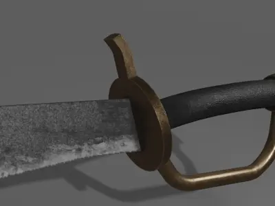 Cutlass Sword 3D model purchase