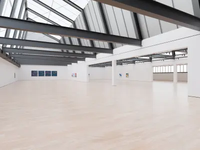 Art Museum Gallery Interior 47 Low-poly 3D model