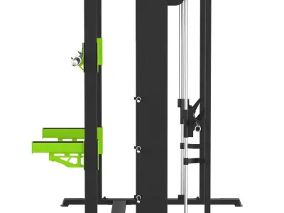 DHZ JN2063B Smith Combo Rack 3D model