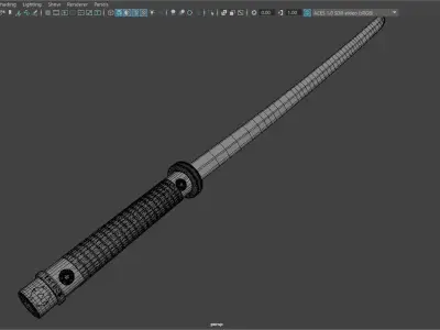 japanese katana - Briac 3D model