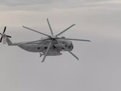 3d helicopter army animated 3D model