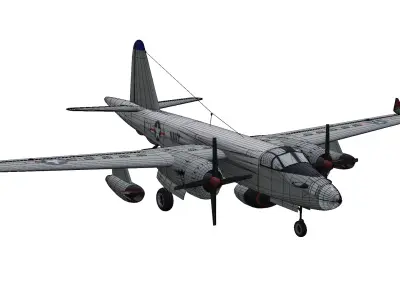 Lockheed P2V Neptune Low-poly 3D model purchase