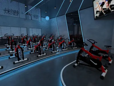 Industrial Loft Gym  3D model