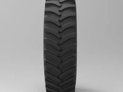 Tractor wheel 3D model by 3DTechDesign