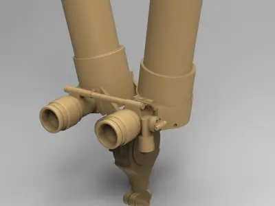 Scherenfernrohor  German scissor periscope World War 2   3D print model