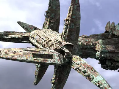 Wraith Destroyer Ship 3D model