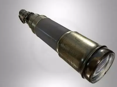 Military telescope Free 3D model
