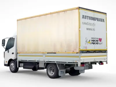 DAF LF box truck 2020 Low-poly 3D model