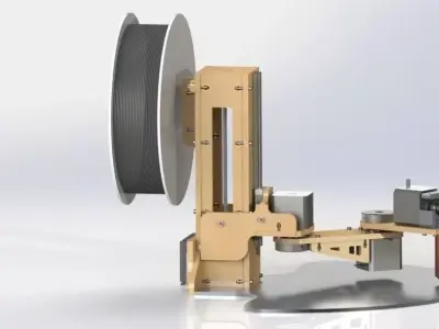 3D PRINTER AND LASER CUT 3D model